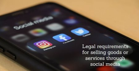 legal requirements for selling on social media